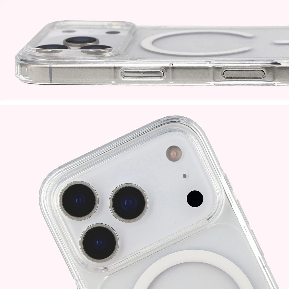 Kryt Bizon Case CrystalO Magnetic Apple iPhone 17 Pro clear
