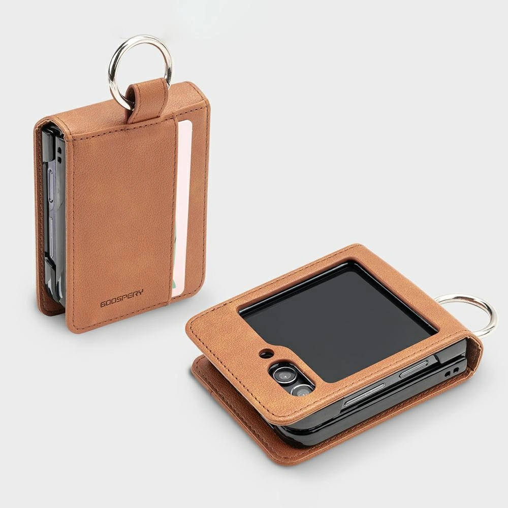Kryt Mercury Basic Diary Samsung Galaxy Z Flip7 light brown