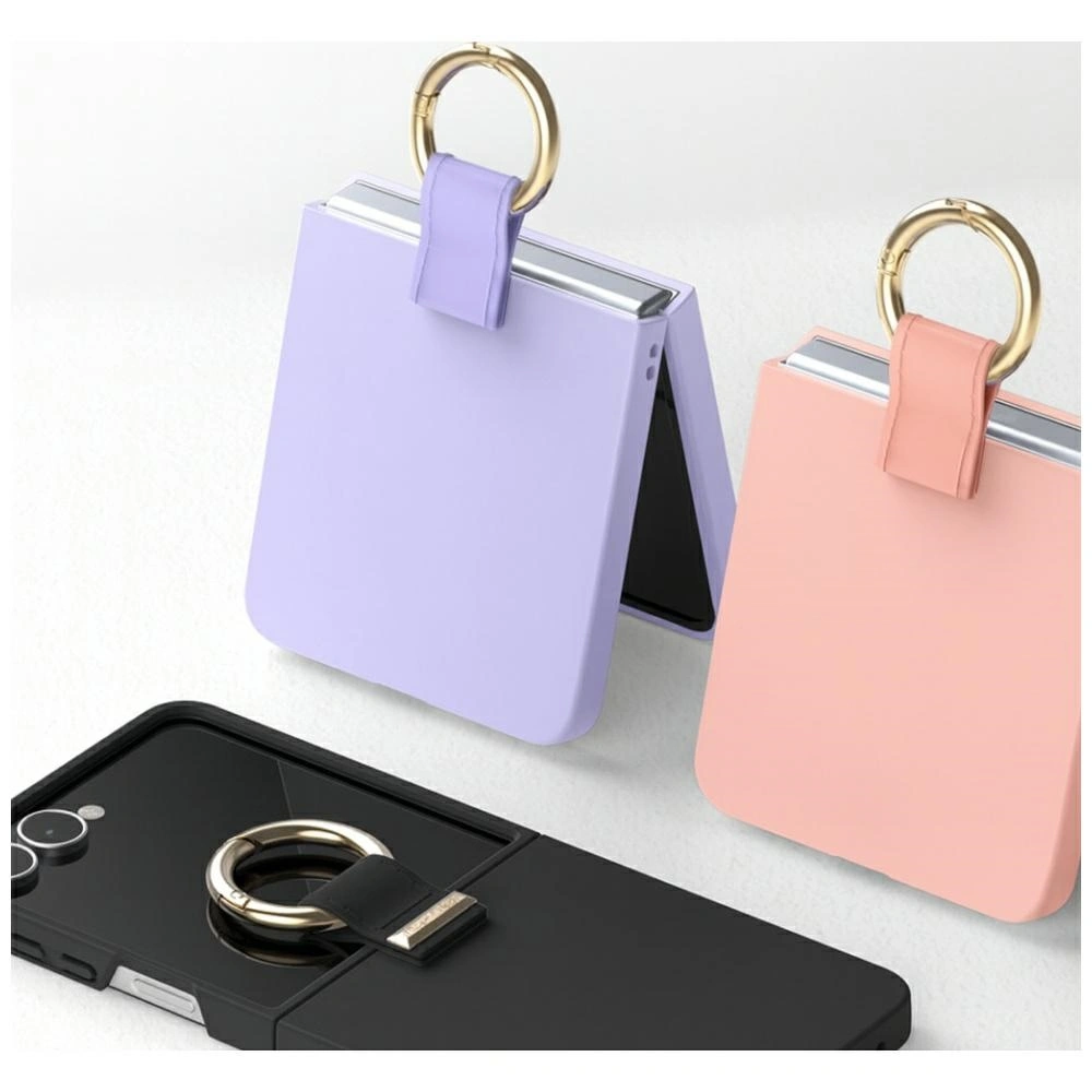 Kryt Mercury Gold Ring Samsung Galaxy Z Flip7 black