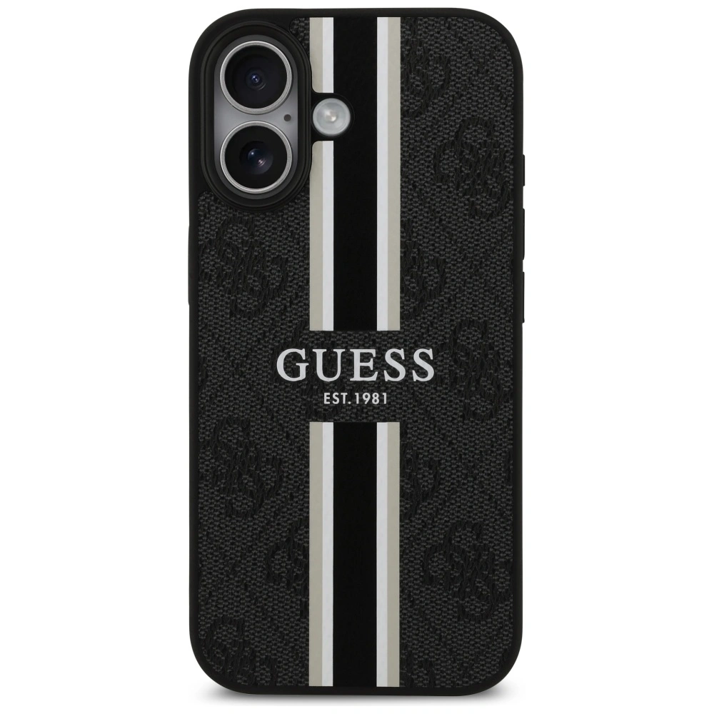 Kryt Guess 4G Printed Stripes MagSafe Apple iPhone 17 black
