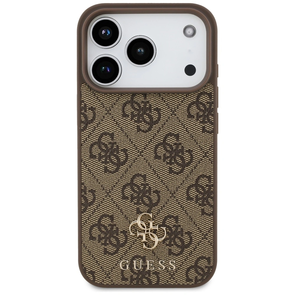 Kryt Guess 4G Small Classic Logo MagSafe Apple iPhone 17 Pro brown