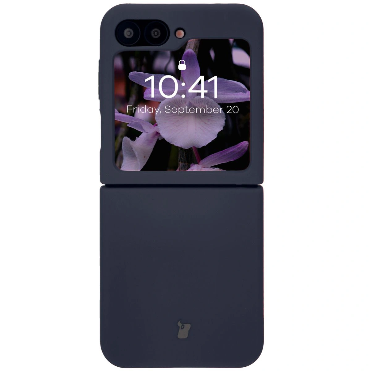 Kryt Bizon Soft Case silicone case for Samsung Galaxy Z Flip7 FE / Z Flip6 dark blue