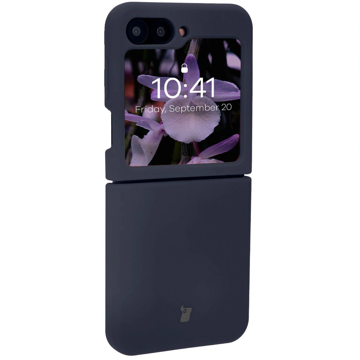 Kryt Bizon Soft Case silicone case for Samsung Galaxy Z Flip7 FE / Z Flip6 dark blue