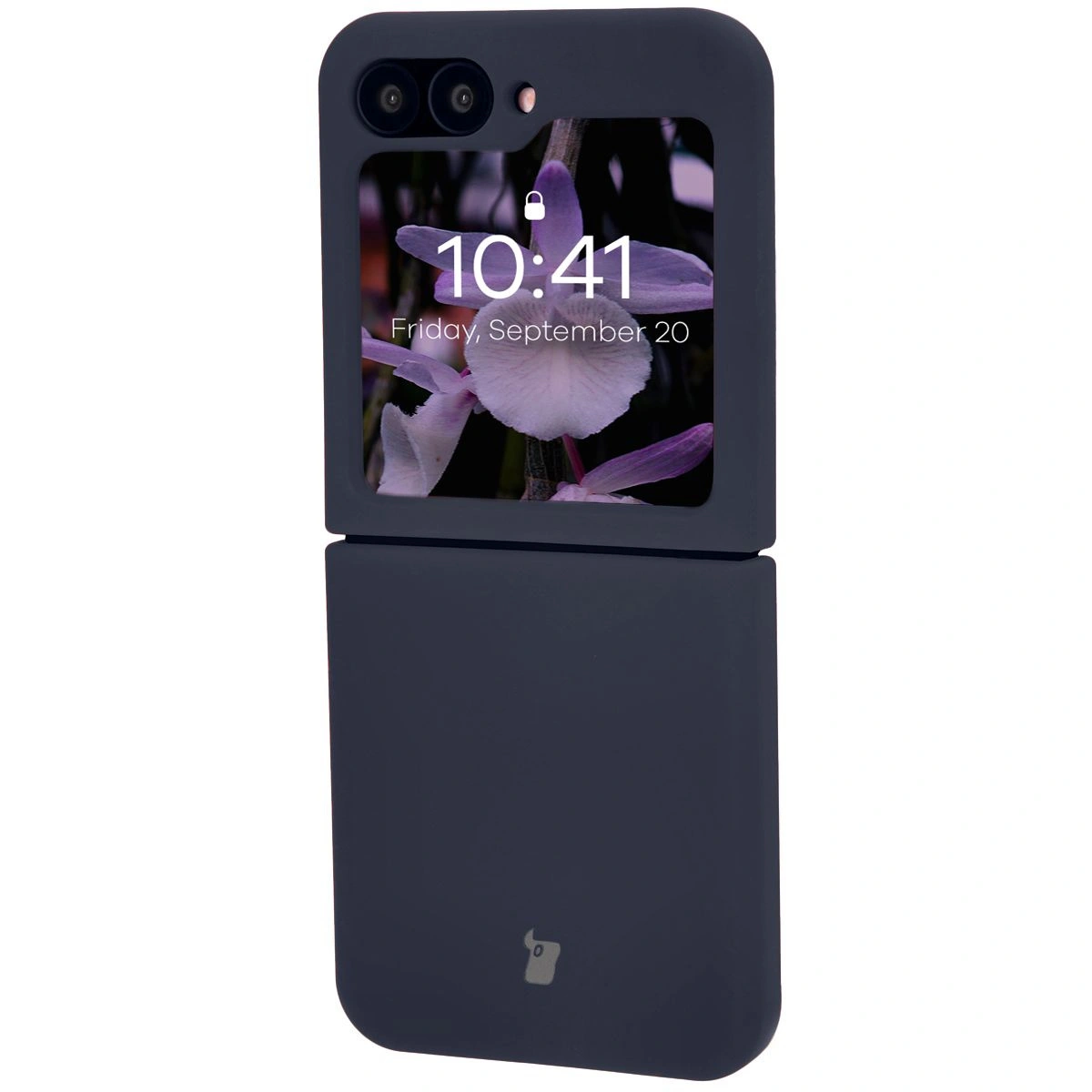 Kryt Bizon Soft Case silicone case for Samsung Galaxy Z Flip7 FE / Z Flip6 dark blue