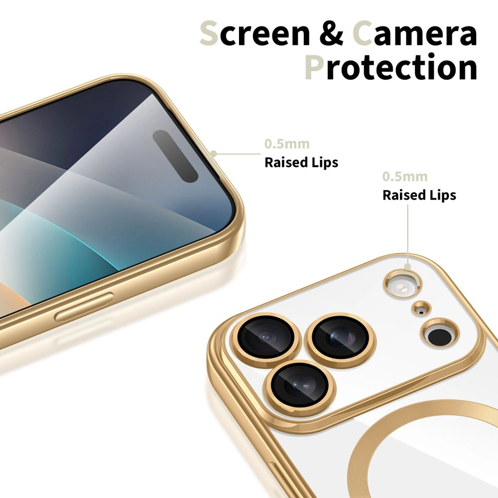 Kryt Tech-Protect MagFlex MagSafe Case for Apple iPhone 17 Pro Max Shiny Gold