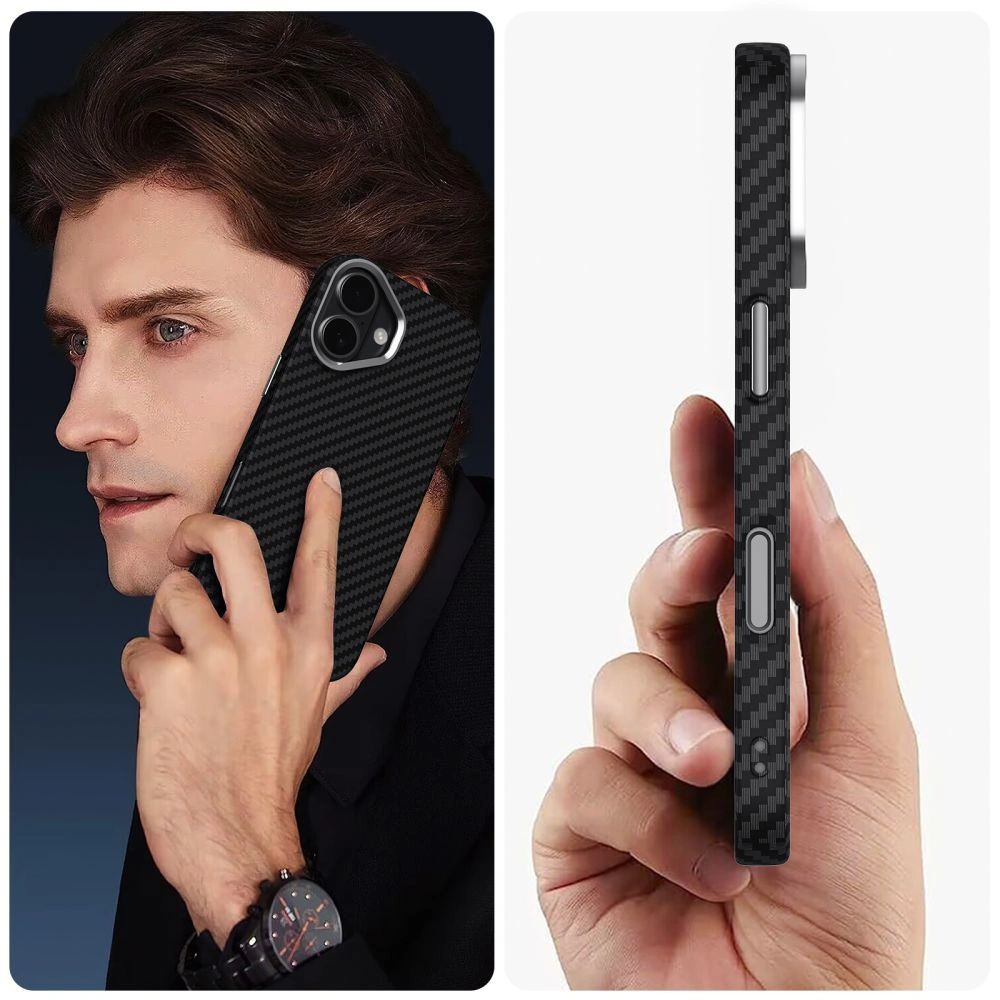 Kryt Tech-Protect Ion Carbon MagSafe Case for Apple iPhone 17 Black/Silver