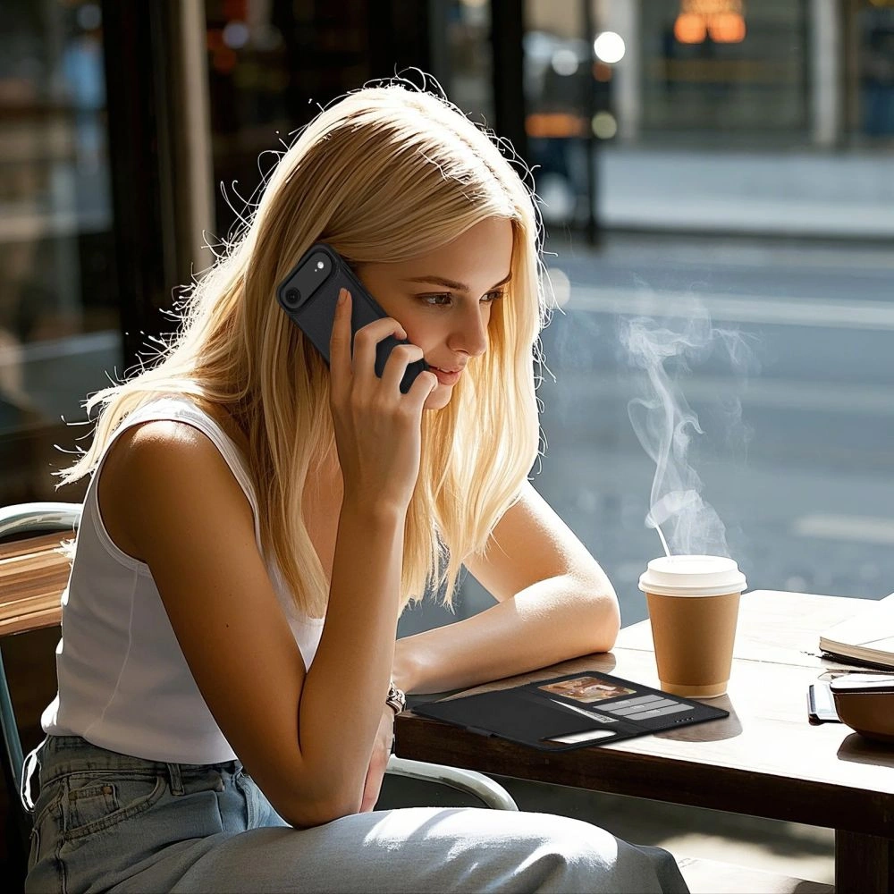 Knížkové pouzdro Tech-protect Wallet MagSafe Apple iPhone Air Matte Black