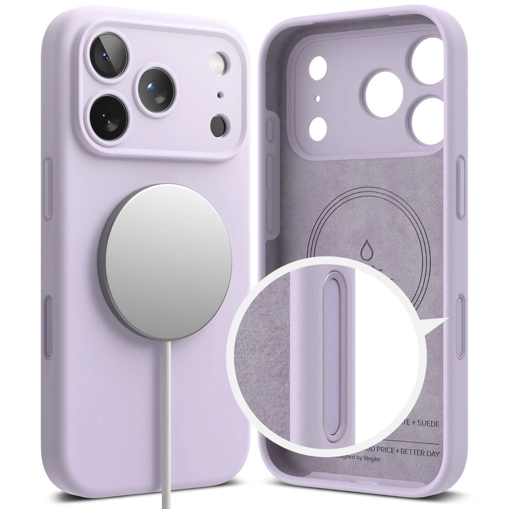 Kryt Ringke Silicone Magnetic MagSafe Apple iPhone 17 Pro Max Light Purple