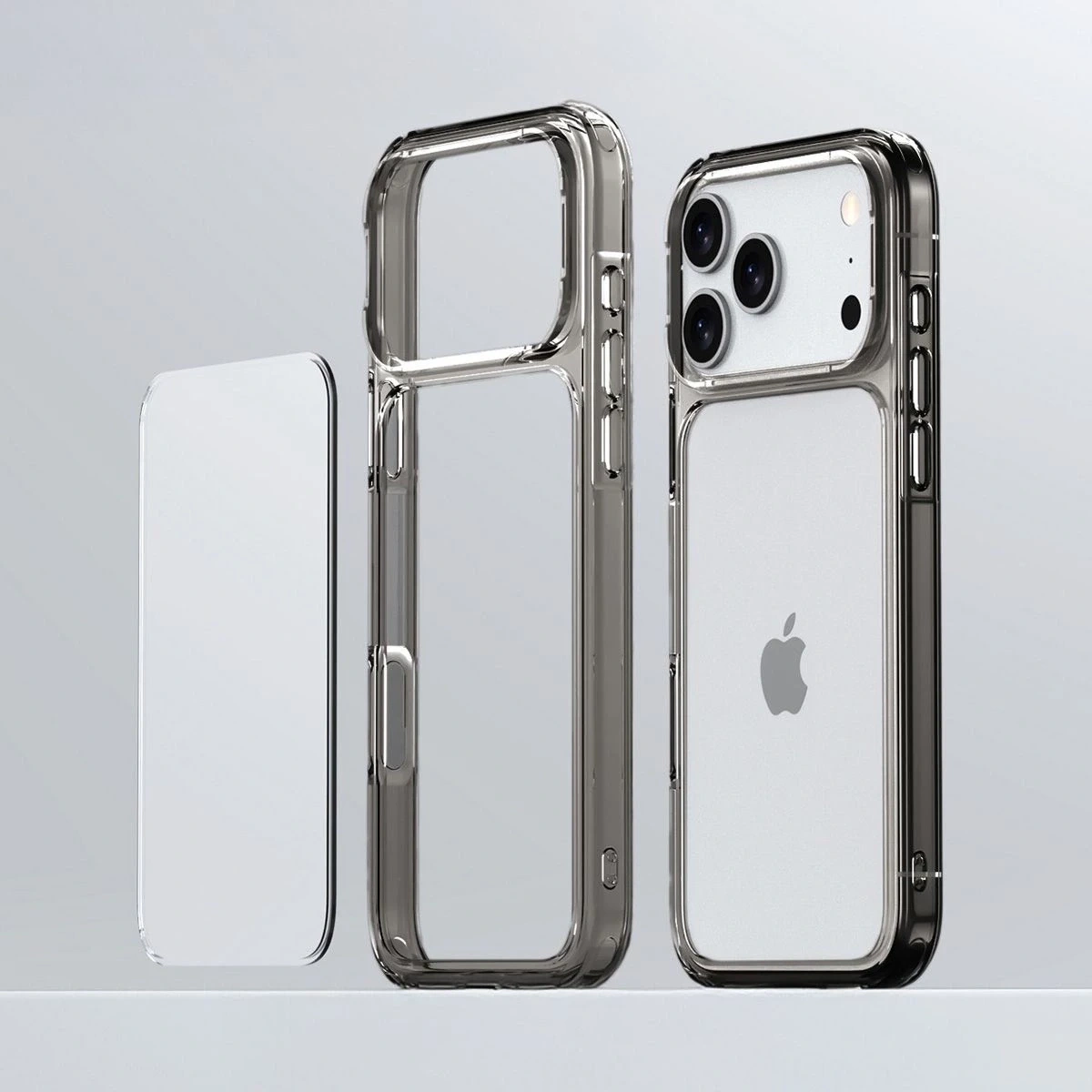 Kryt Bizon Case Halo Apple iPhone 17 Pro smoke black