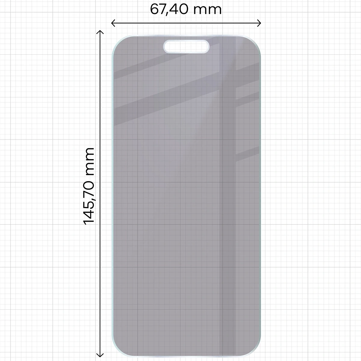 Ochranné sklo Bizon Glass Mule Shadow Apple iPhone 16 Pro matte