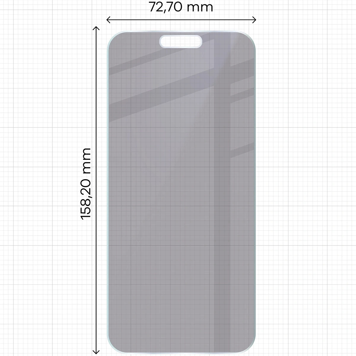 Ochranné sklo Bizon Glass Mule Shadow Apple iPhone 16 Pro Max matte