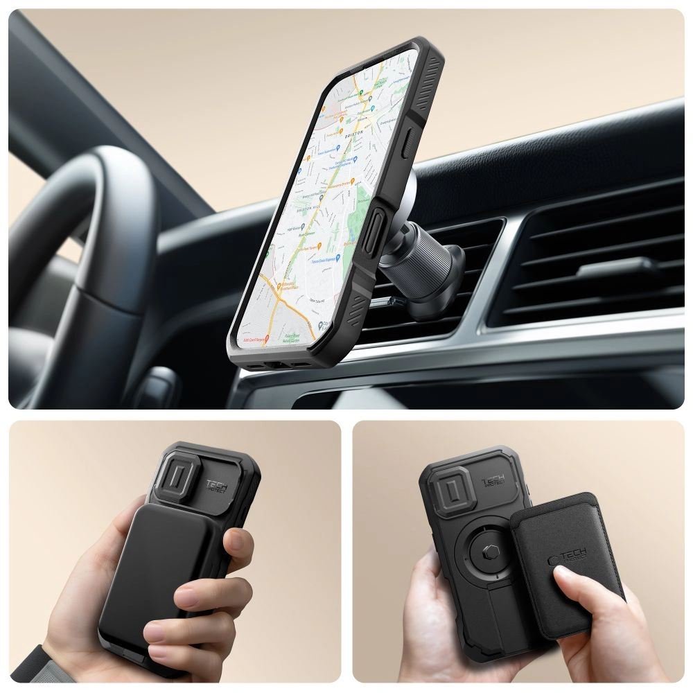 Kryt Tech-Protect Kevlar MagSafe Apple iPhone 17 Black