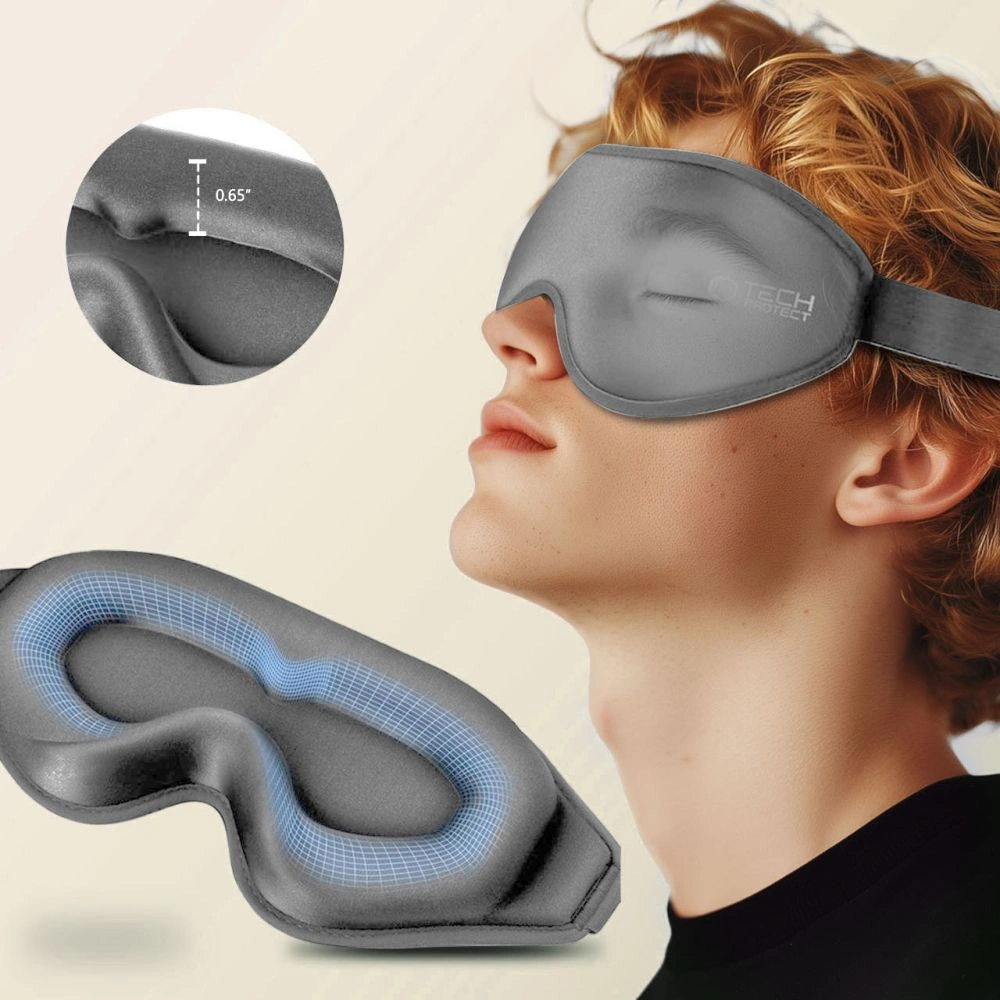 Kryt Tech-Protect Eyeshade Sleep Mask Grey