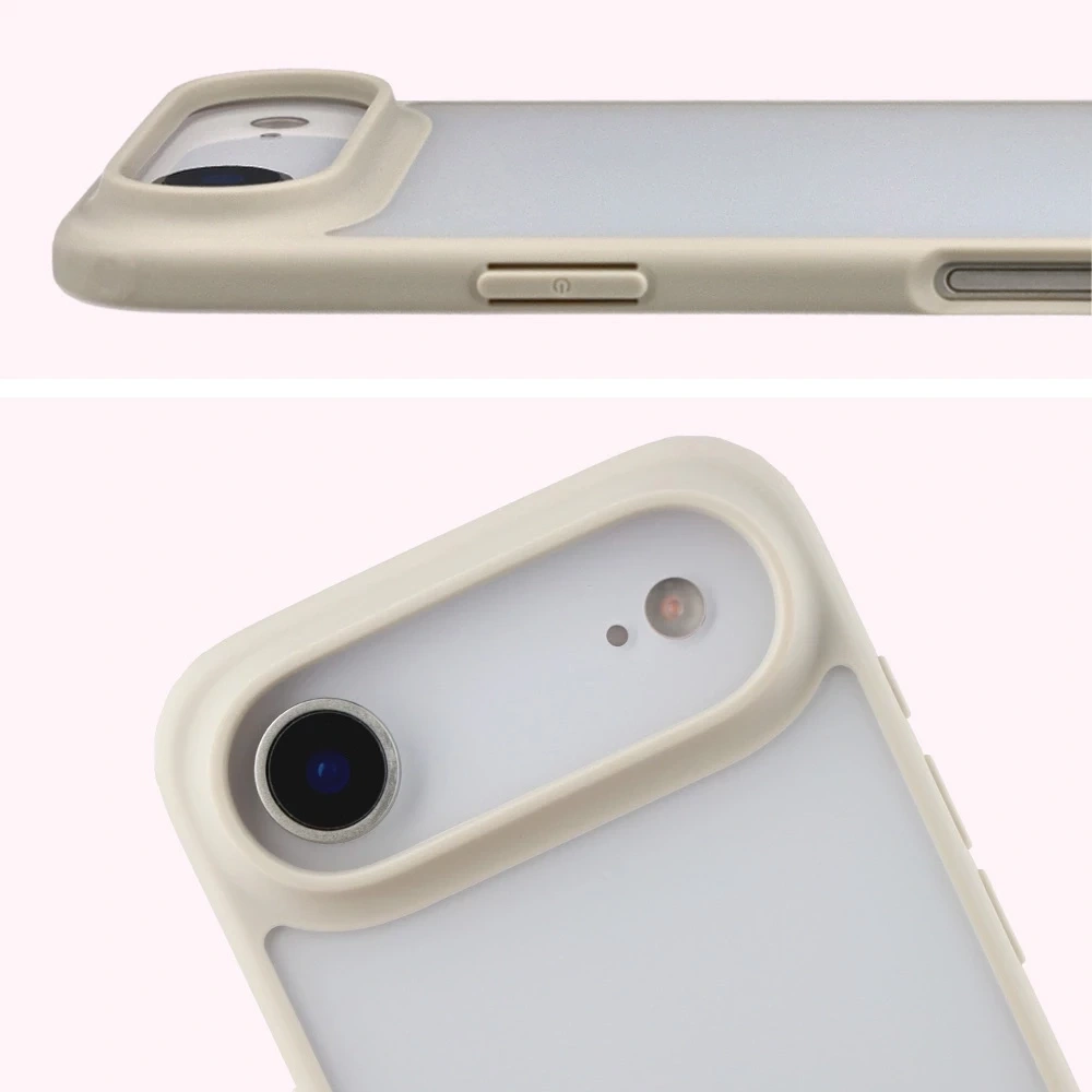Kryt Bizon Case Angelo Apple iPhone Air semi-transparent with a beige frame