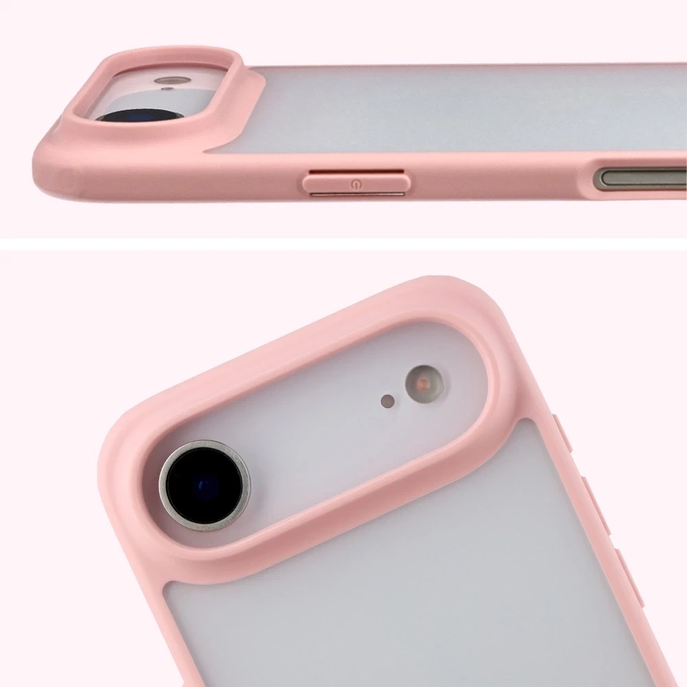 Kryt Bizon Case Angelo Apple iPhone Air semi-transparent with a light pink frame