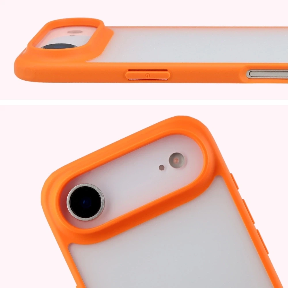 Kryt Bizon Case Angelo Apple iPhone Air semi-transparent with an orange frame