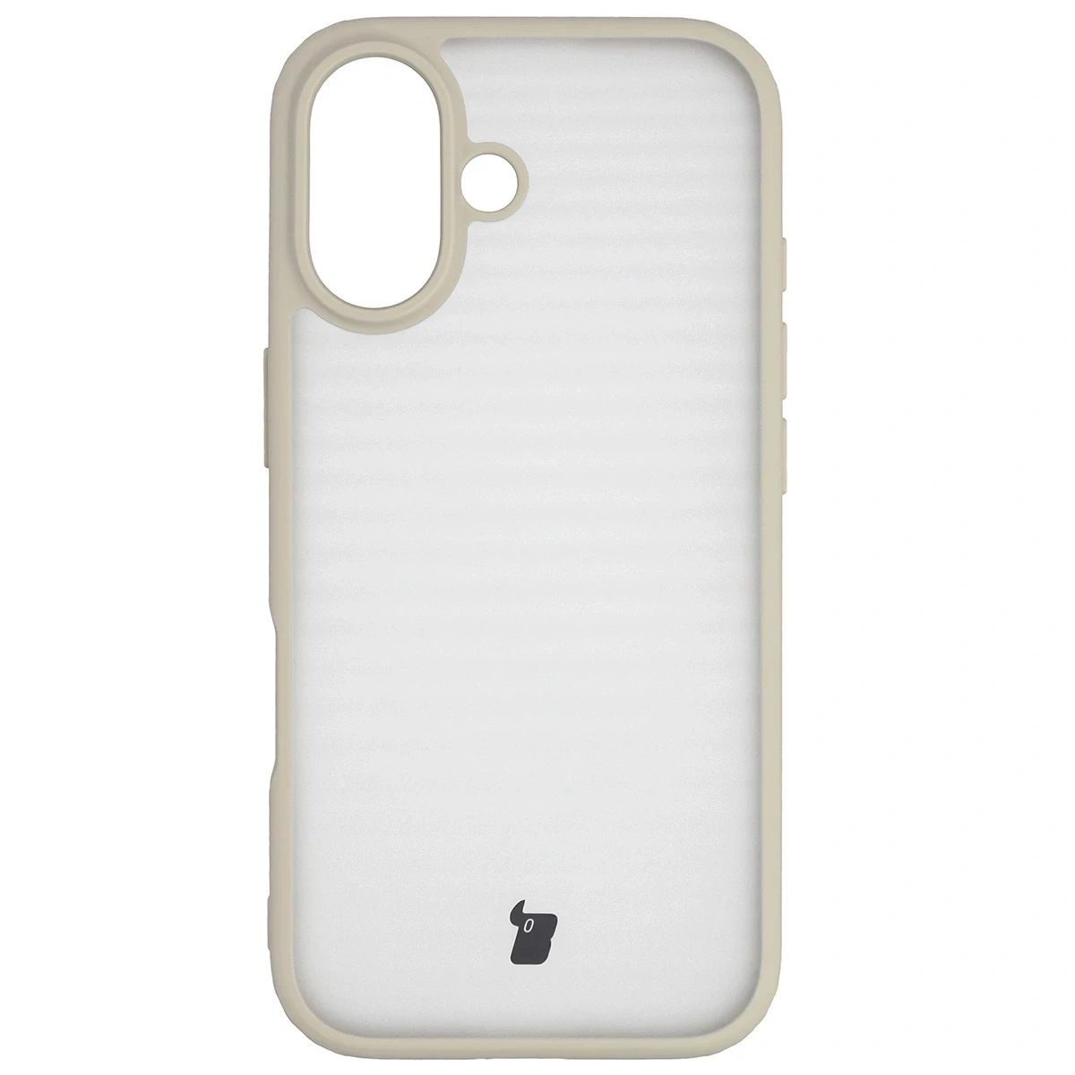 Kryt Bizon Case Angelo Apple iPhone 17 semi-transparent with a beige frame