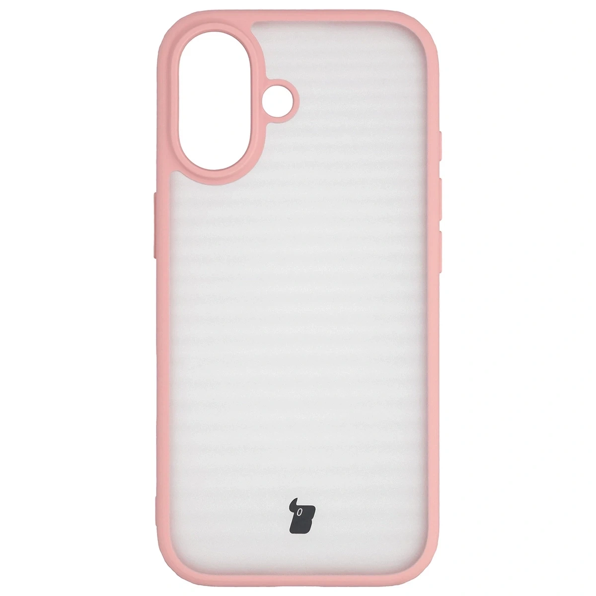 Kryt Bizon Case Angelo Apple iPhone 17 semi-transparent with a light pink frame