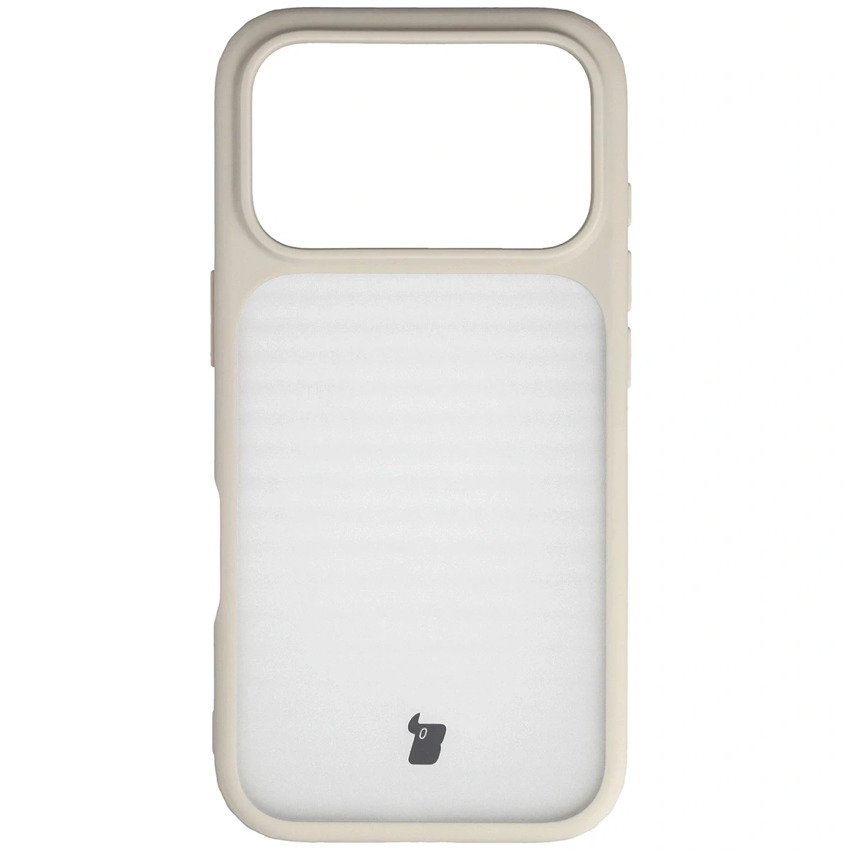 Kryt Bizon Case Angelo Apple iPhone 17 Pro semi-transparent with a beige frame