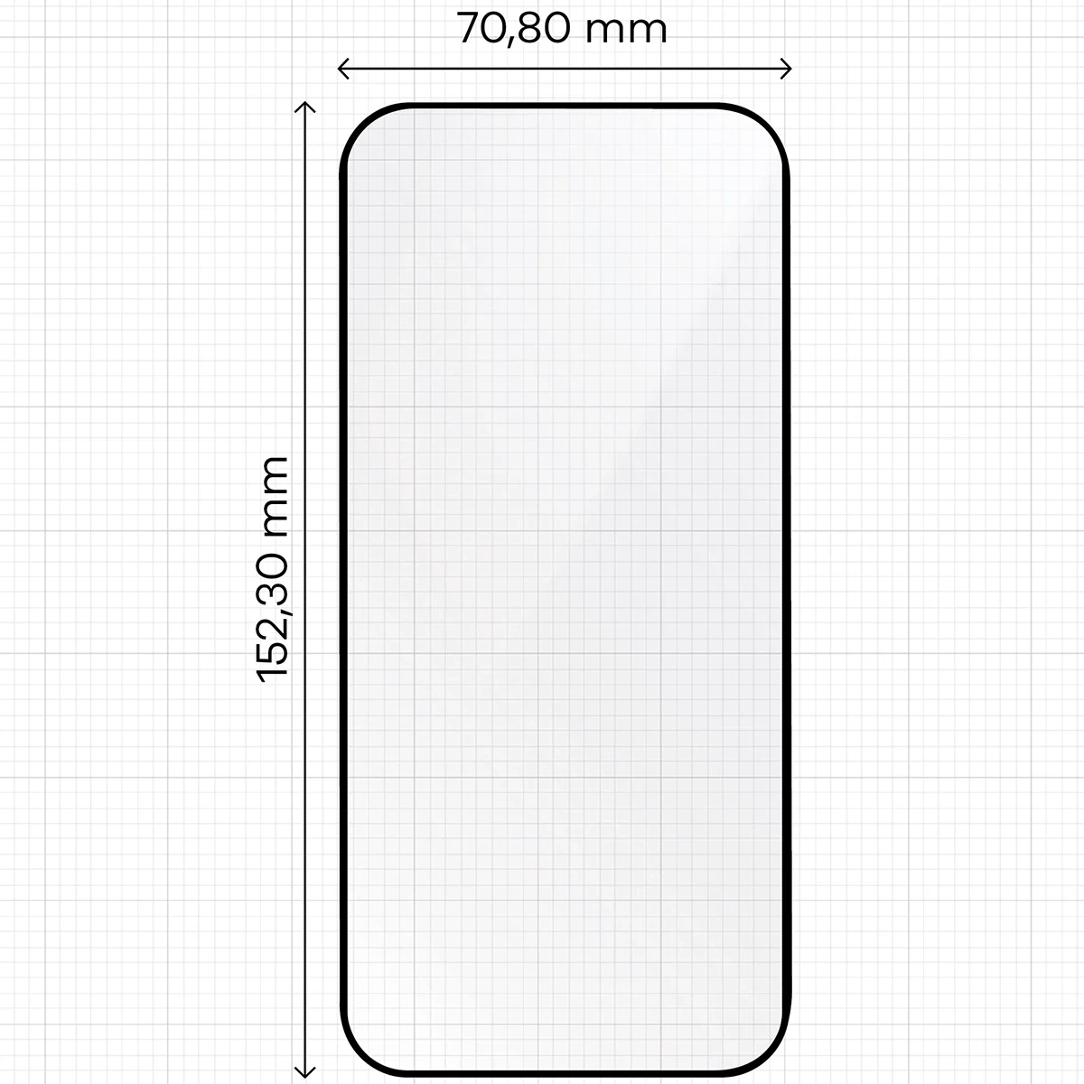 Ochranné sklo Bizon Glass Aplikator Apple iPhone Air [2 PACK]