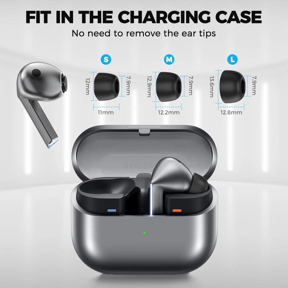 Kryt Tech-Protect Ear Tips Samsung Galaxy Buds 3 Pro Grey [3 PACK]