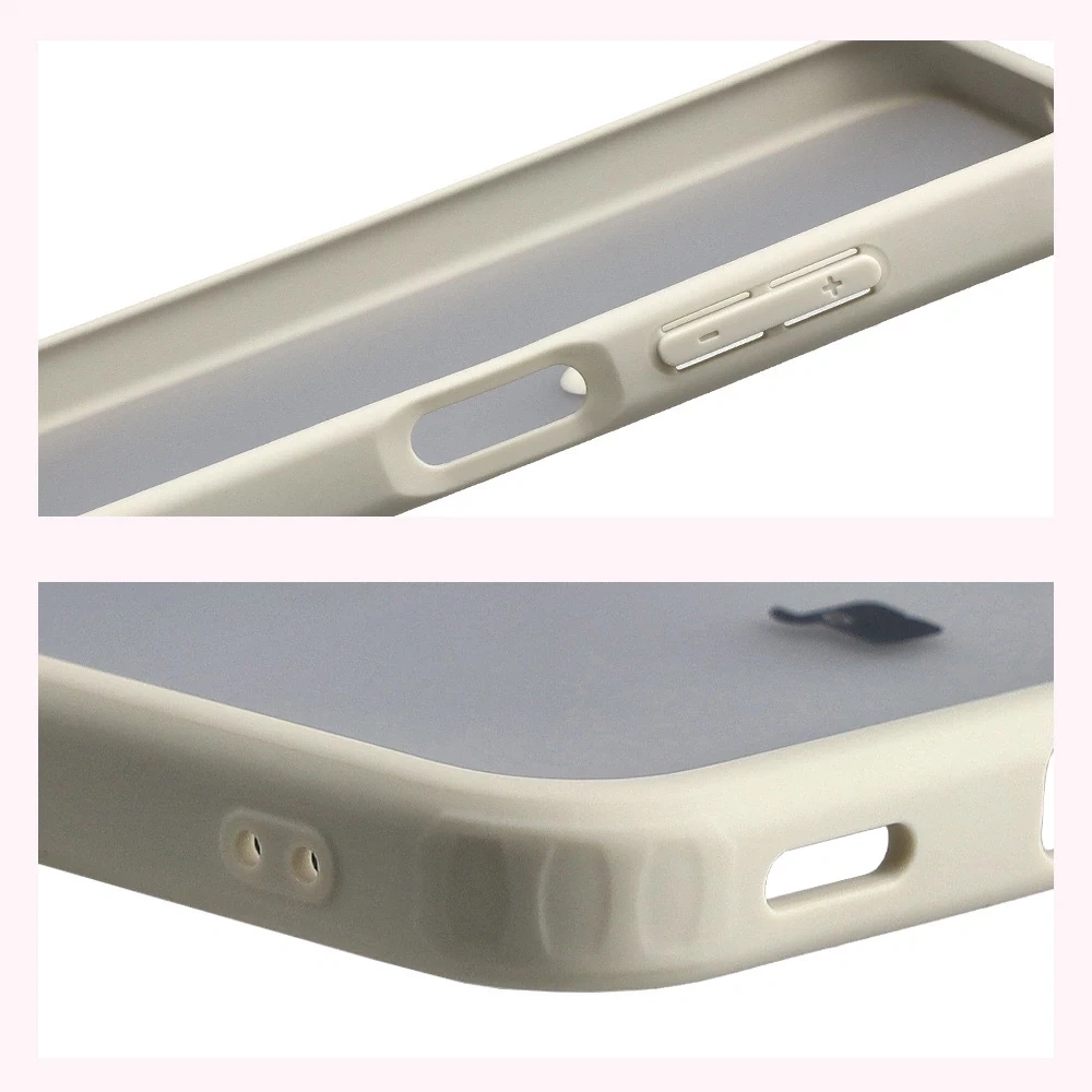 Kryt Bizon Case Angelo Samsung Galaxy A17 5G semi-transparent with a beige frame