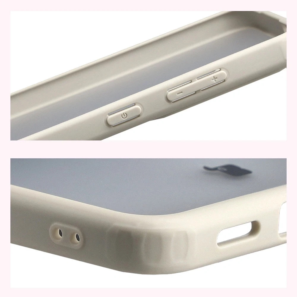 Kryt Bizon Case Angelo Samsung Galaxy S25 FE semi-transparent with a beige frame