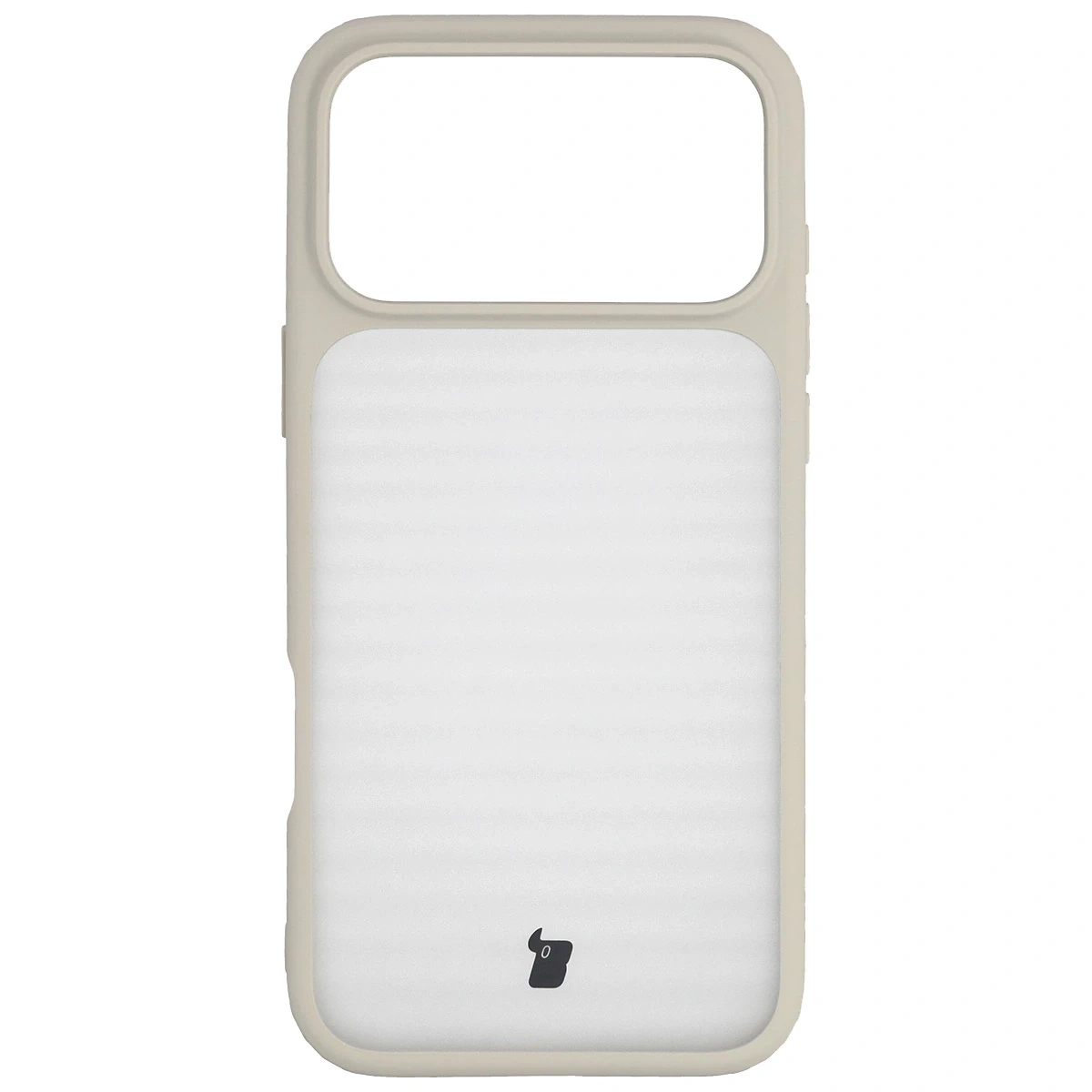 Kryt Bizon Case Angelo Apple iPhone 17 Pro Max semi-transparent with a beige frame