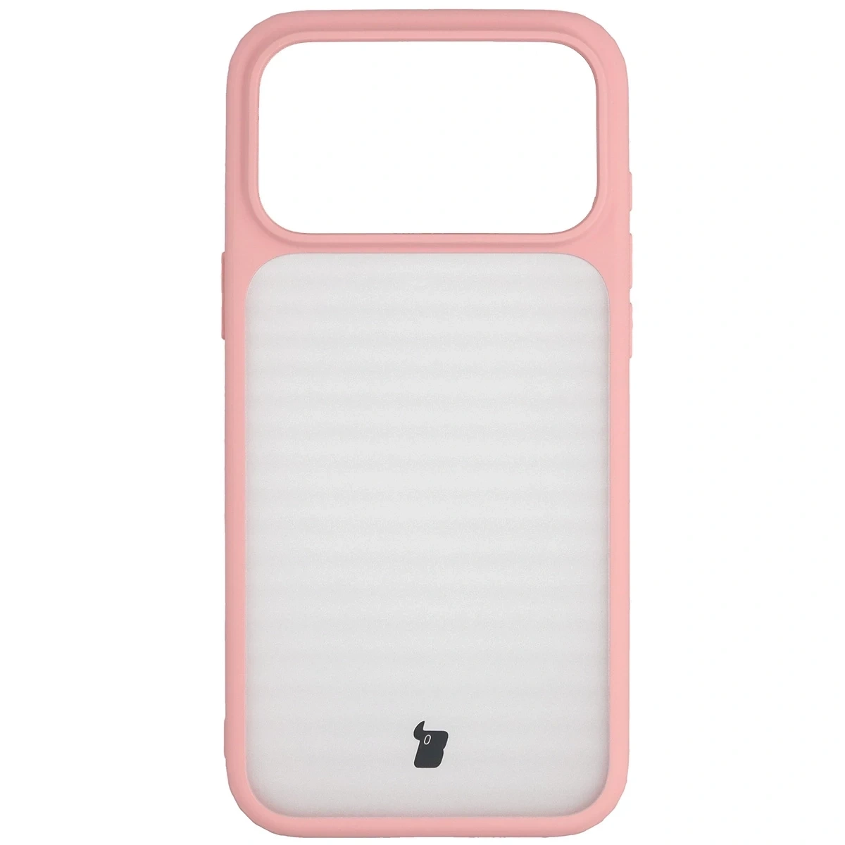 Kryt Bizon Case Angelo Apple iPhone 17 Pro Max semi-transparent with a light pink frame