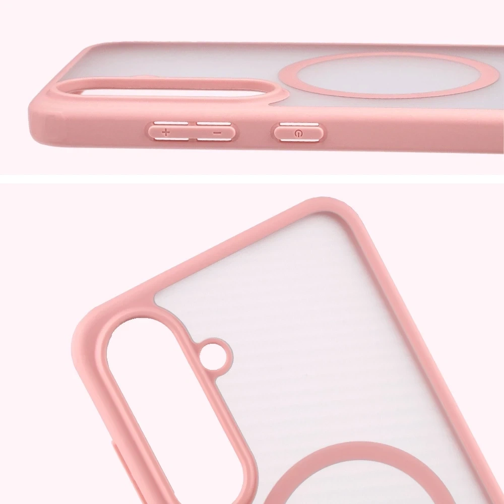 Kryt Bizon Case MatteO Magnetic Samsung Galaxy S25 FE smoky light pink