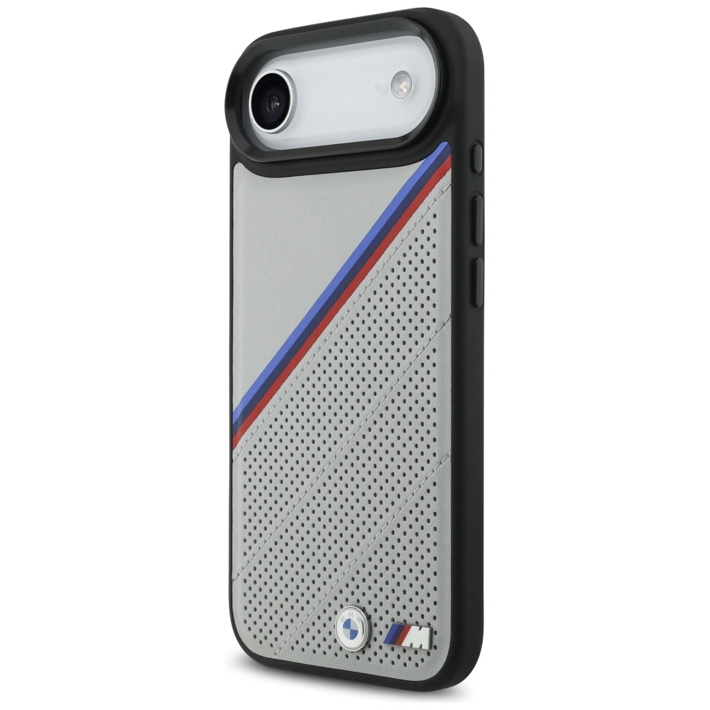Kryt BMW M Tricolor Metal Logo MagSafe Apple iPhone Air grey