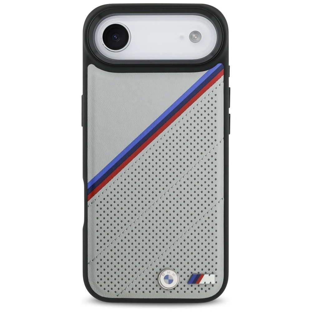 Kryt BMW M Tricolor Metal Logo MagSafe Apple iPhone Air grey