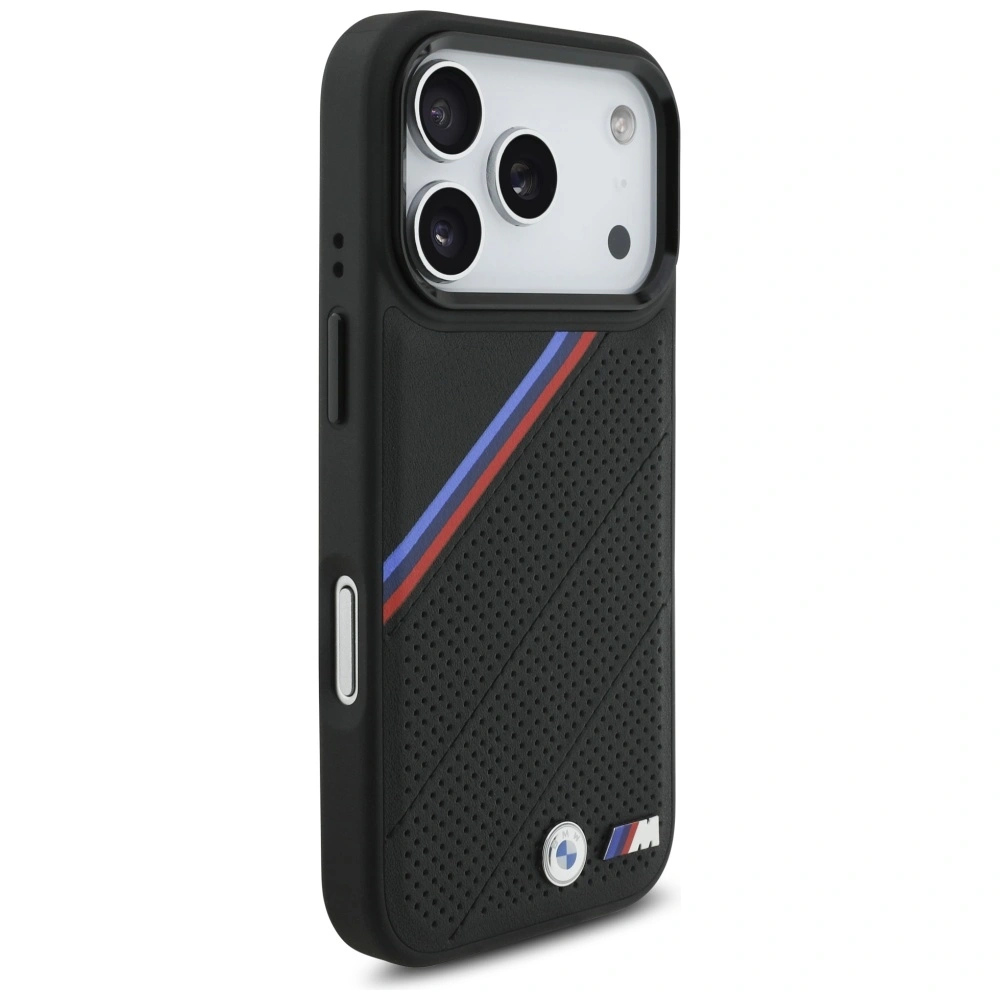 Kryt BMW M Tricolor Metal Logo MagSafe Apple iPhone 17 Pro black