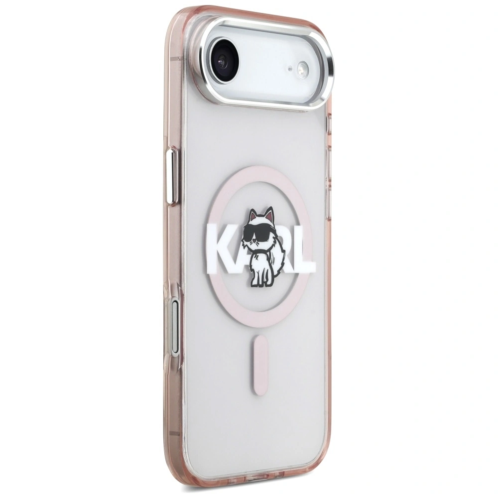Kryt Karl Lagerfeld IML Choupette Sketch Logo MagSafe Apple iPhone Air pink