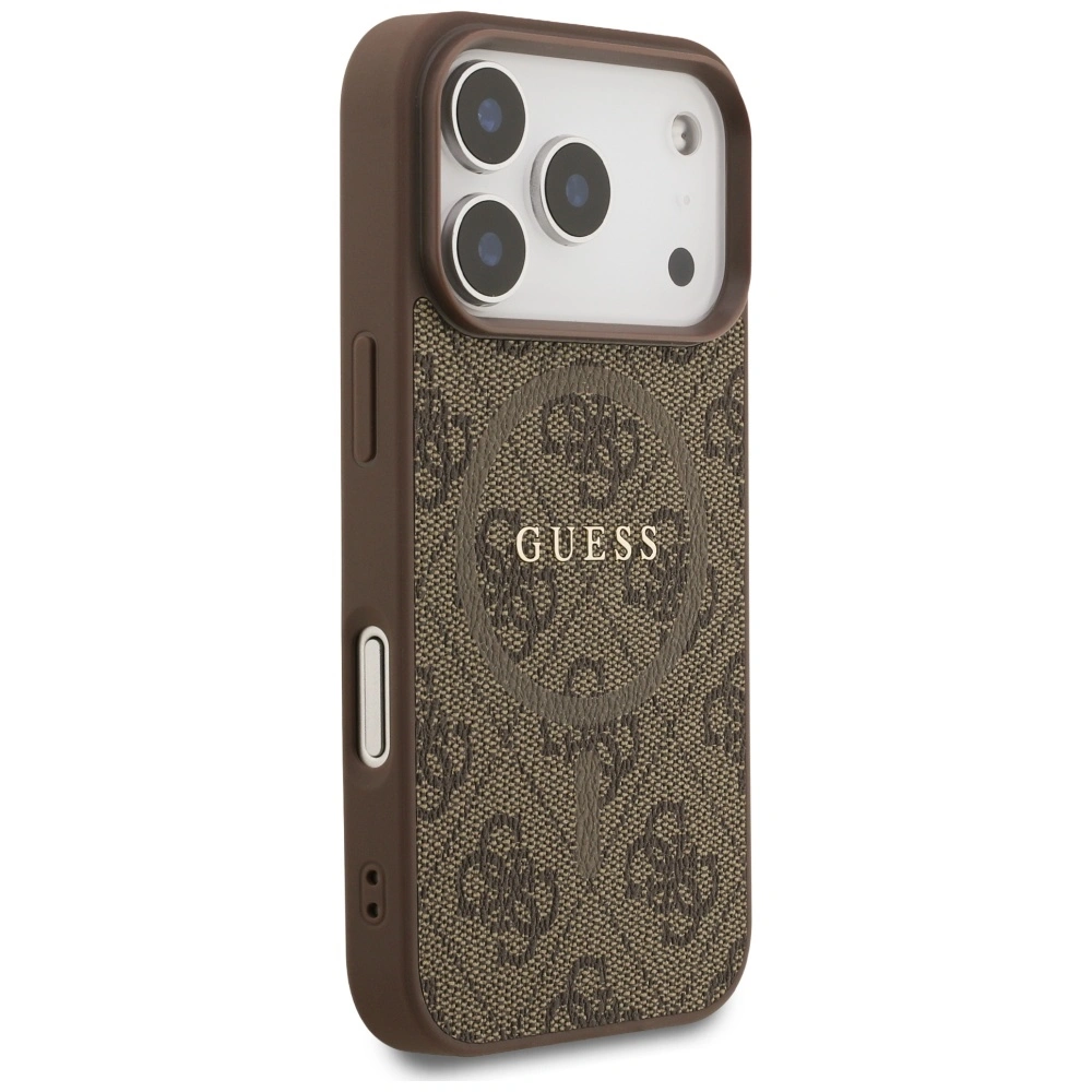 Kryt Guess 4G Ring Classic Logo MagSafe Apple iPhone 17 Pro brown