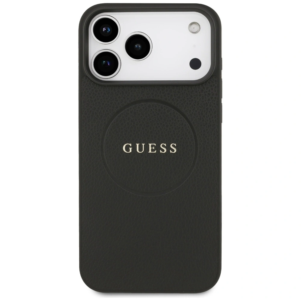 Kryt Guess Grained Ring MagSafe Apple iPhone 17 Pro Max black