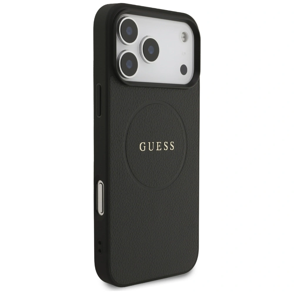 Kryt Guess Grained Ring MagSafe Apple iPhone 17 Pro Max black