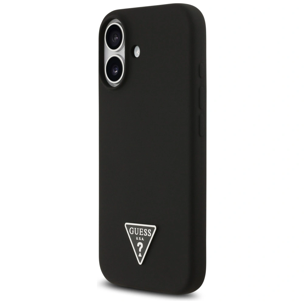 Kryt Guess Silicone Triangle Logo MagSafe Apple iPhone 17 black