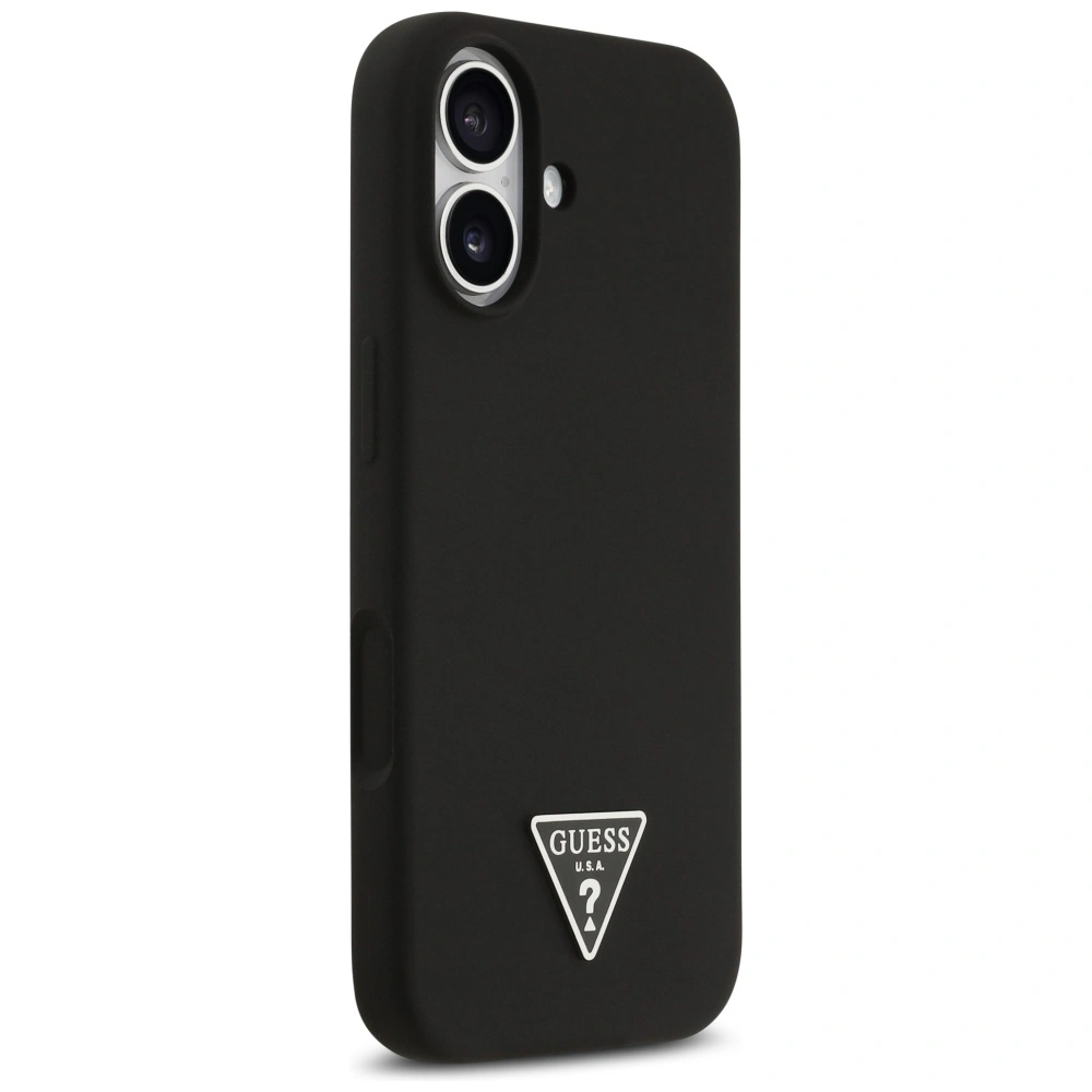 Kryt Guess Silicone Triangle Logo MagSafe Apple iPhone 17 black