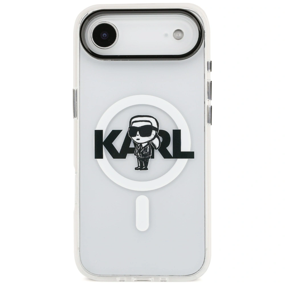Kryt Karl Lagerfeld IML Karl Sketch Logo MagSafe Apple iPhone Air clear