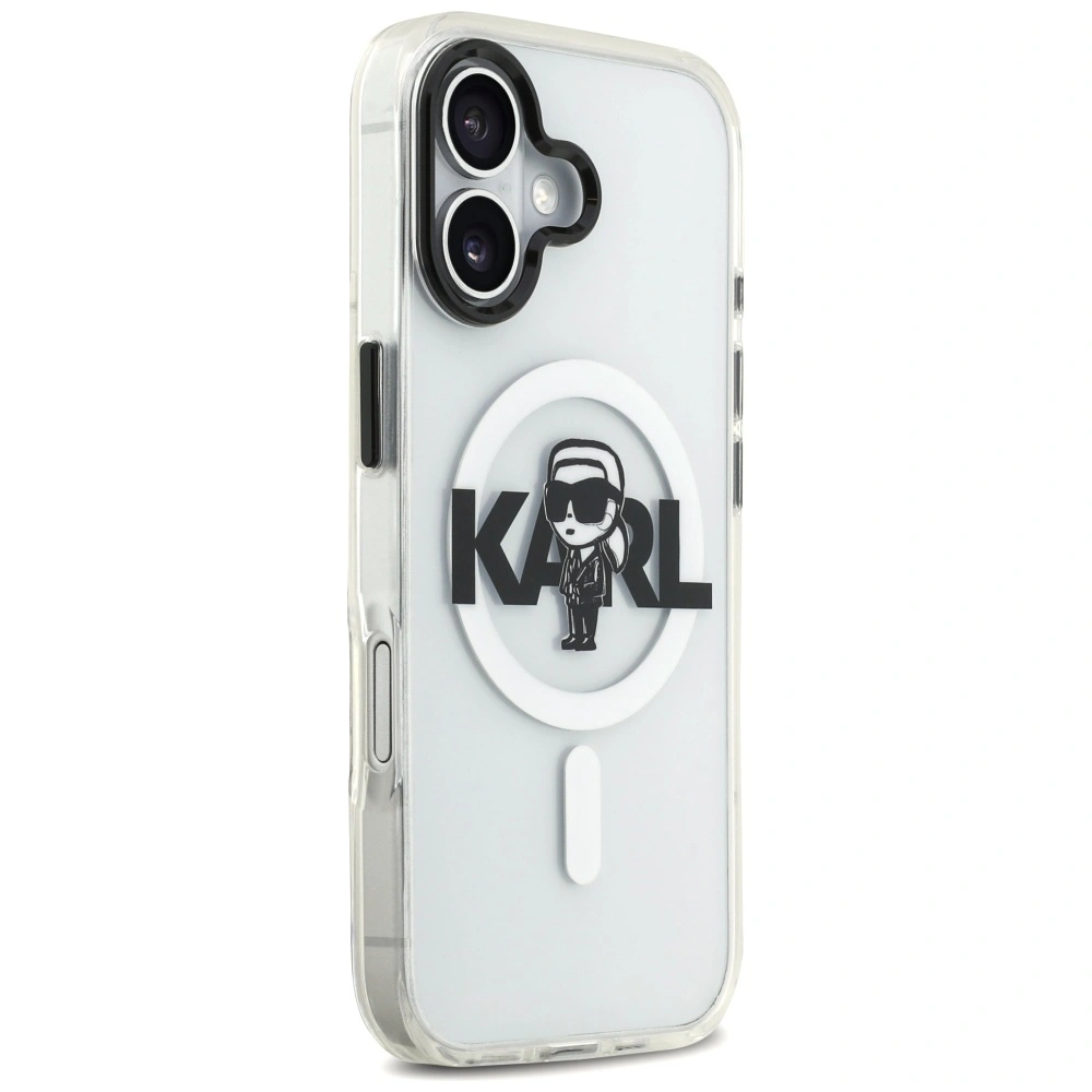 Kryt Karl Lagerfeld IML Karl Sketch Logo MagSafe Apple iPhone 17 clear