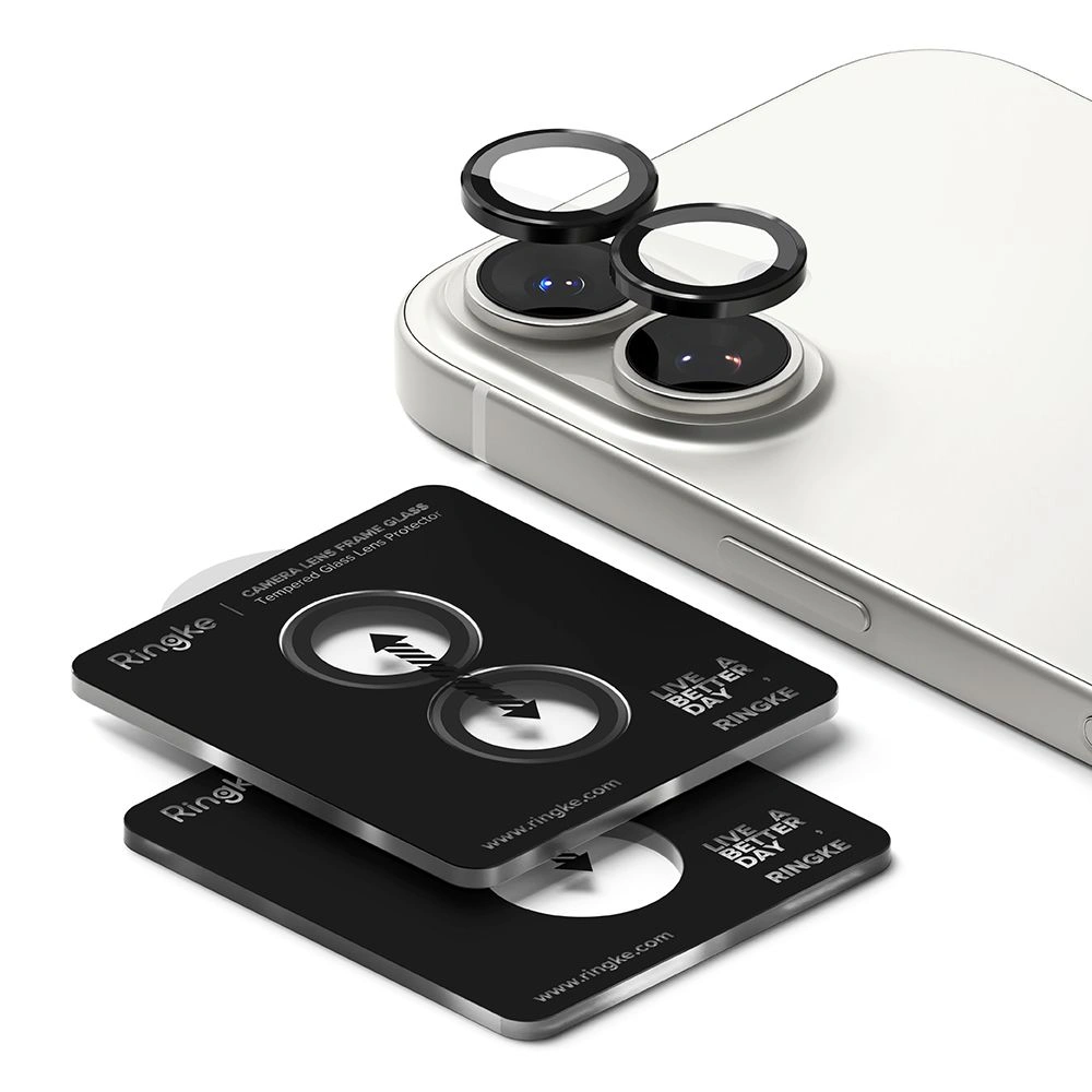 Kryt Ringke Camera Frame Protector Apple iPhone 17 Black [2 PACK]