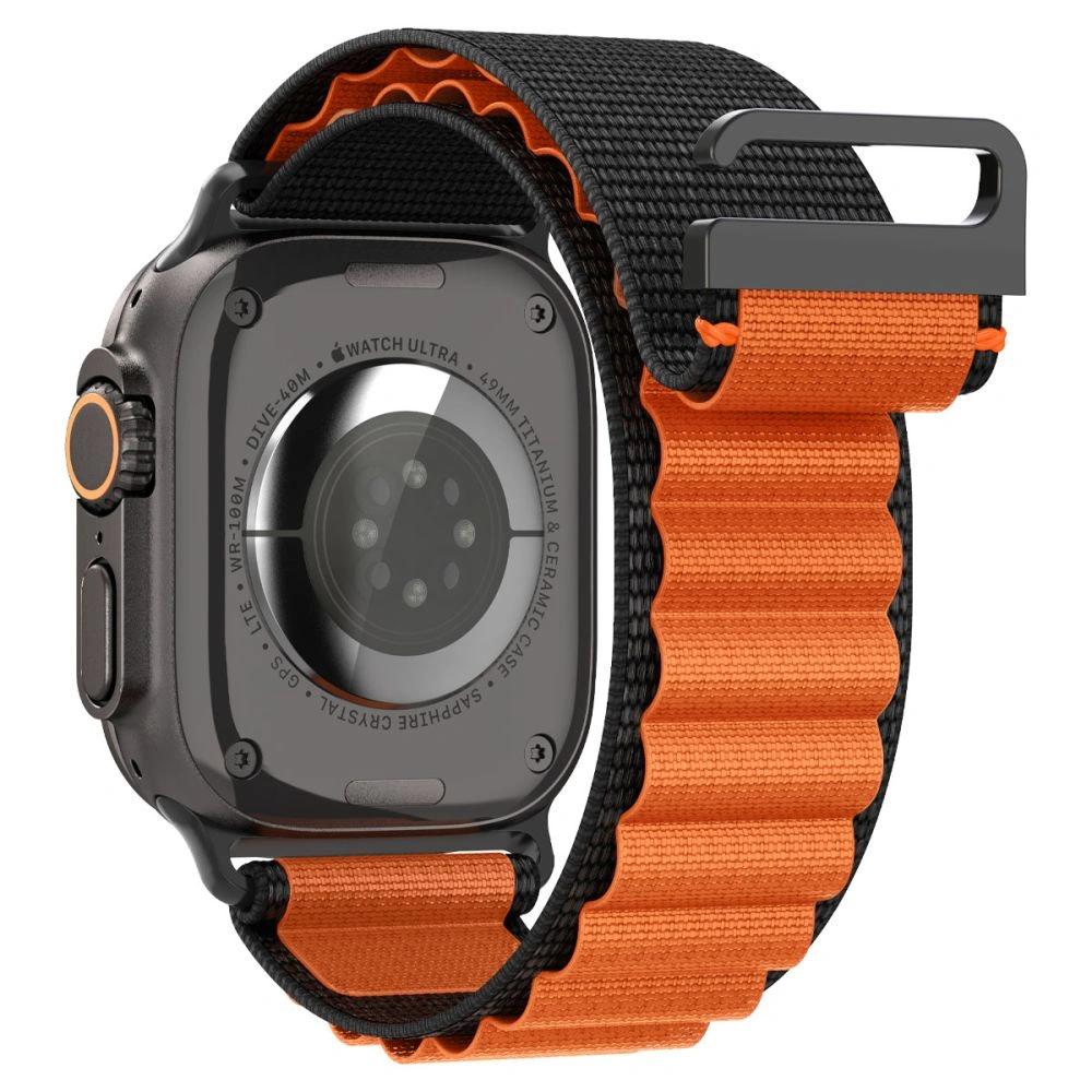 Spigen WBF1 Band Apple Watch 6/7/8/9/10/SE/Ultra 1/2 44/45/46/49mm Black/orange