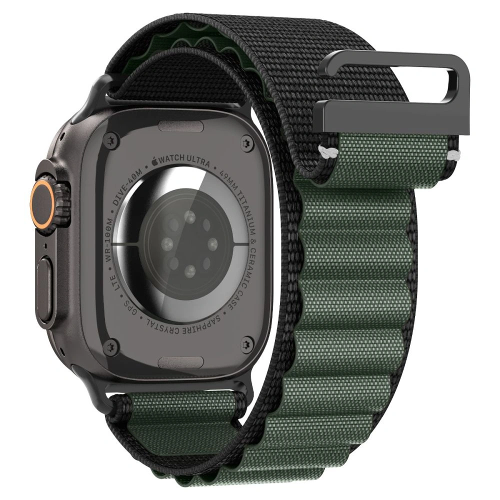 Spigen WBF1 Band Apple Watch 6/7/8/9/10/SE/Ultra 1/2 44/45/46/49mm Black/green