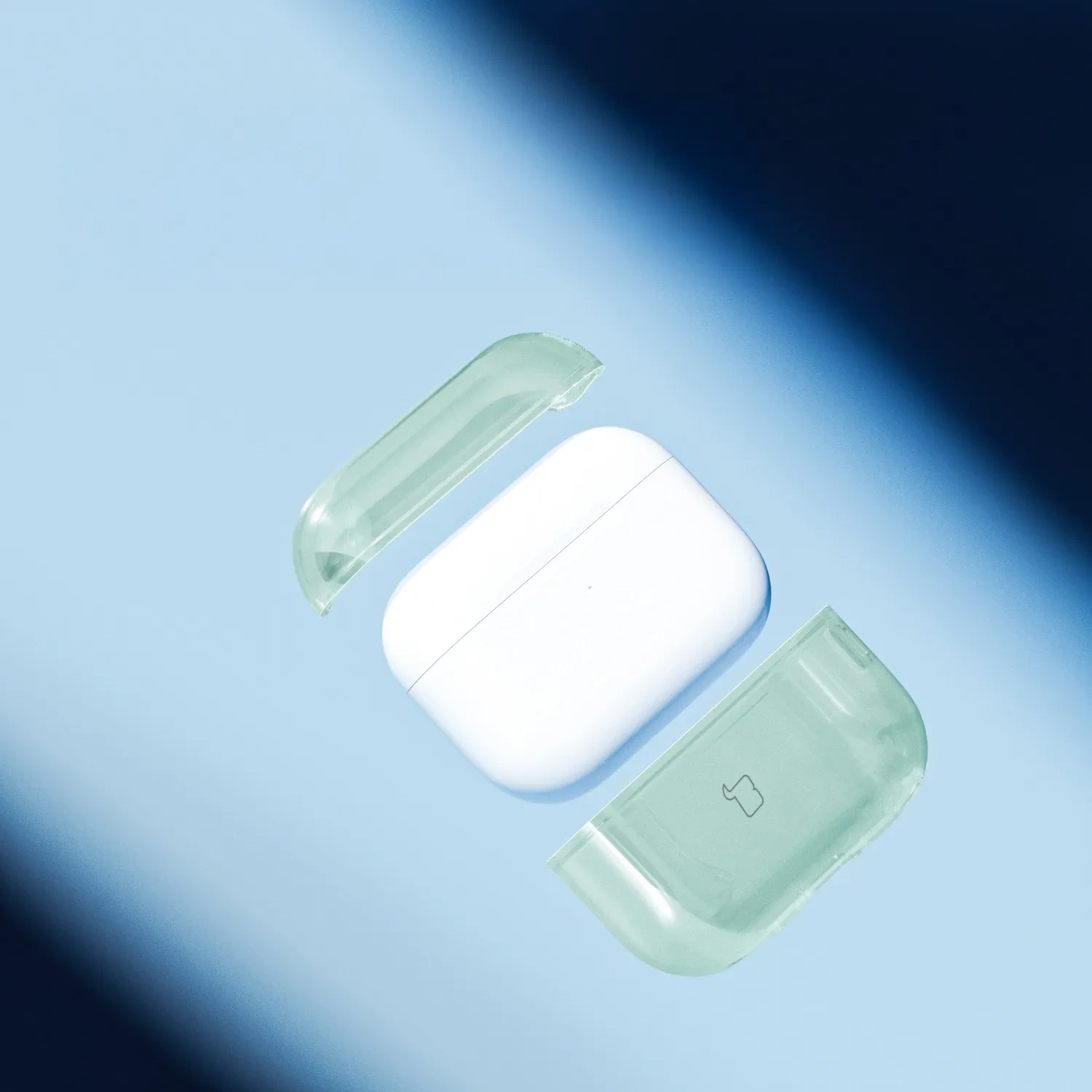 Kryt Bizon Case Headphone Clear Apple AirPods Pro 3 clear-green