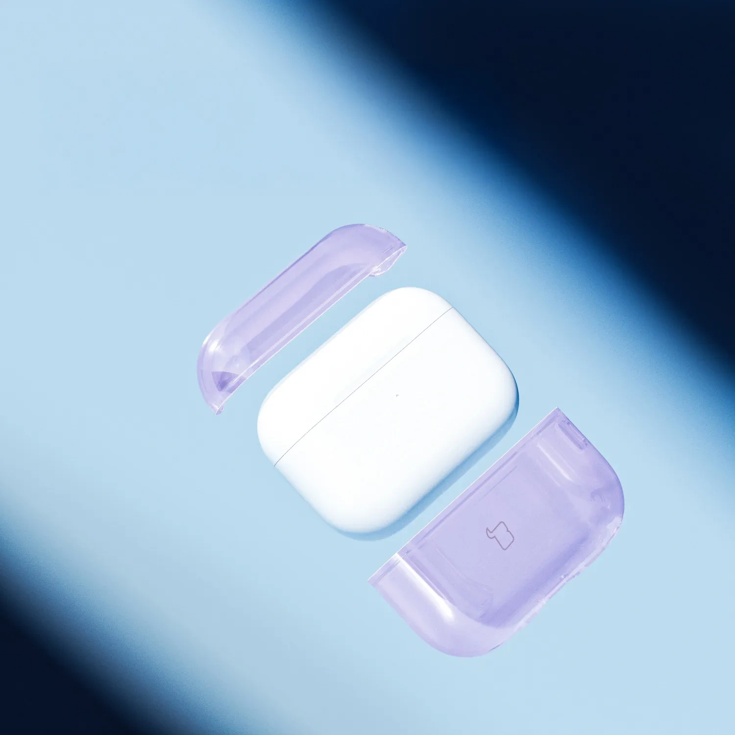 Kryt Bizon Case Headphone Clear Apple AirPods Pro 3 clear-purple