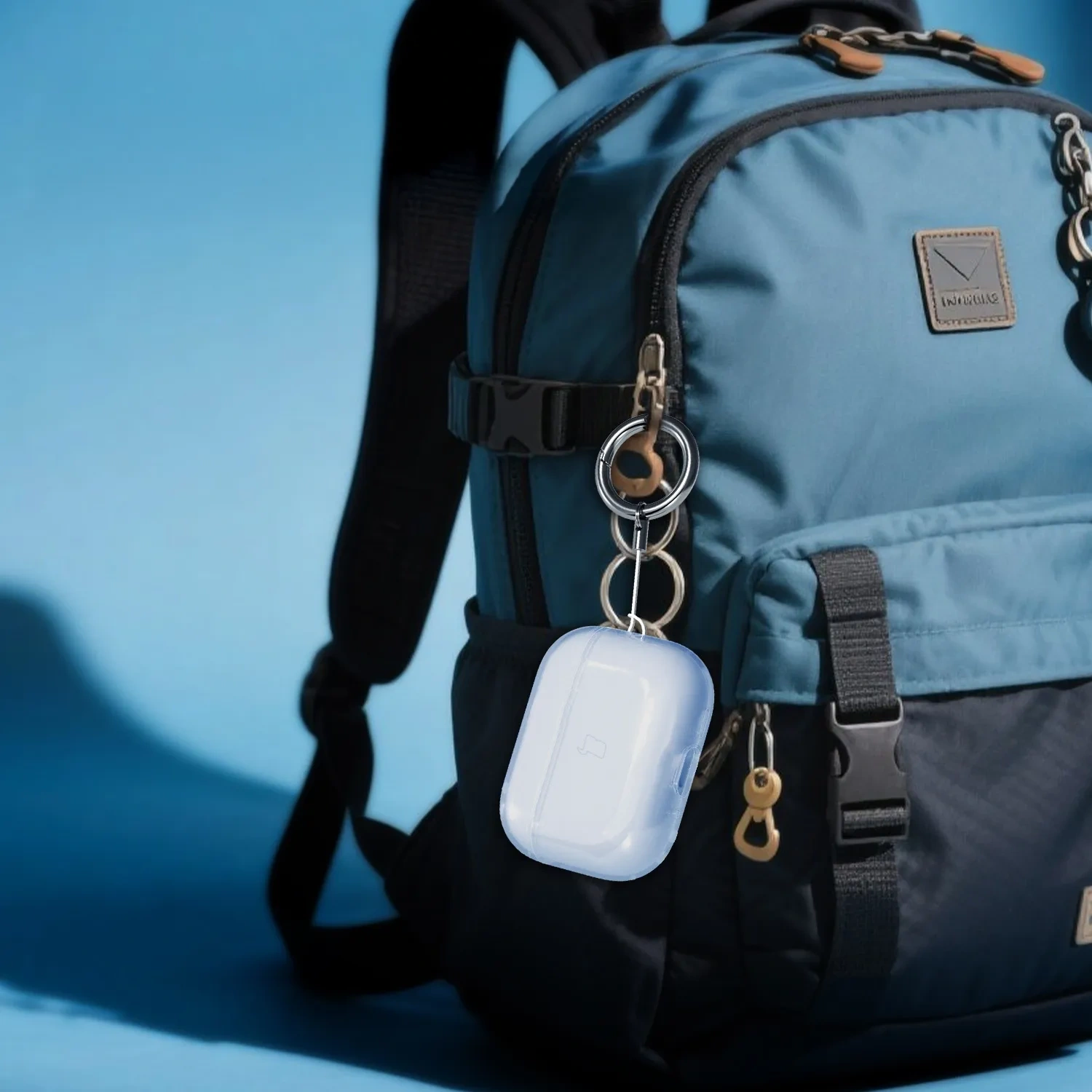 Kryt Bizon Case Headphone Clear Apple AirPods Pro 3 clear-blue