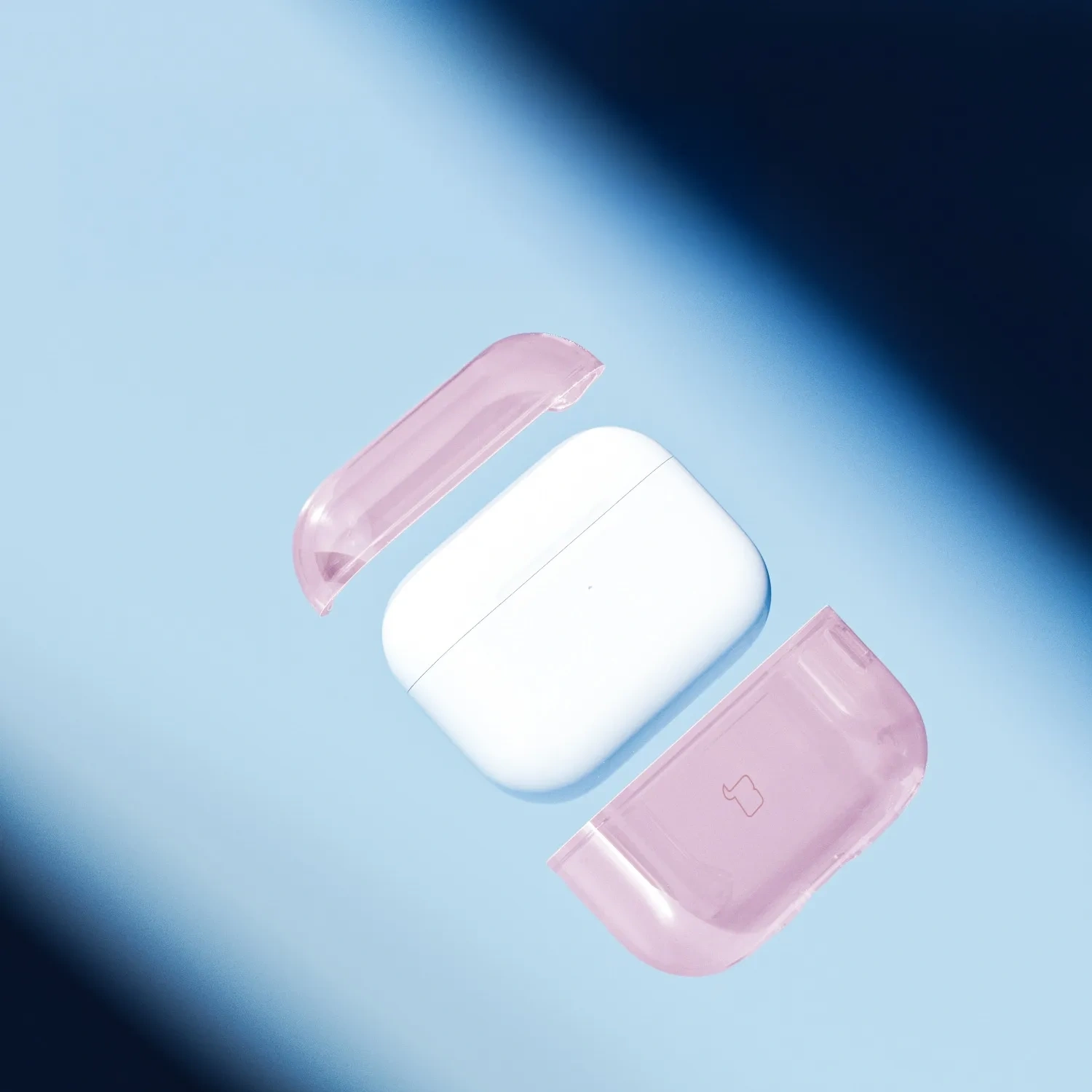 Kryt Bizon Case Headphone Clear Apple AirPods Pro 3 clear-pink