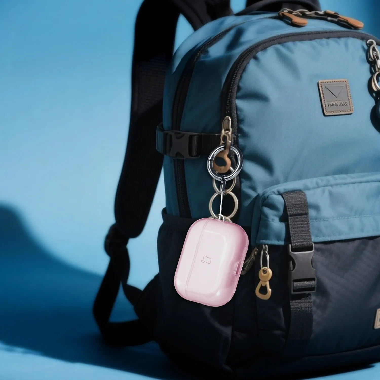 Kryt Bizon Case Headphone Clear Apple AirPods Pro 3 clear-pink