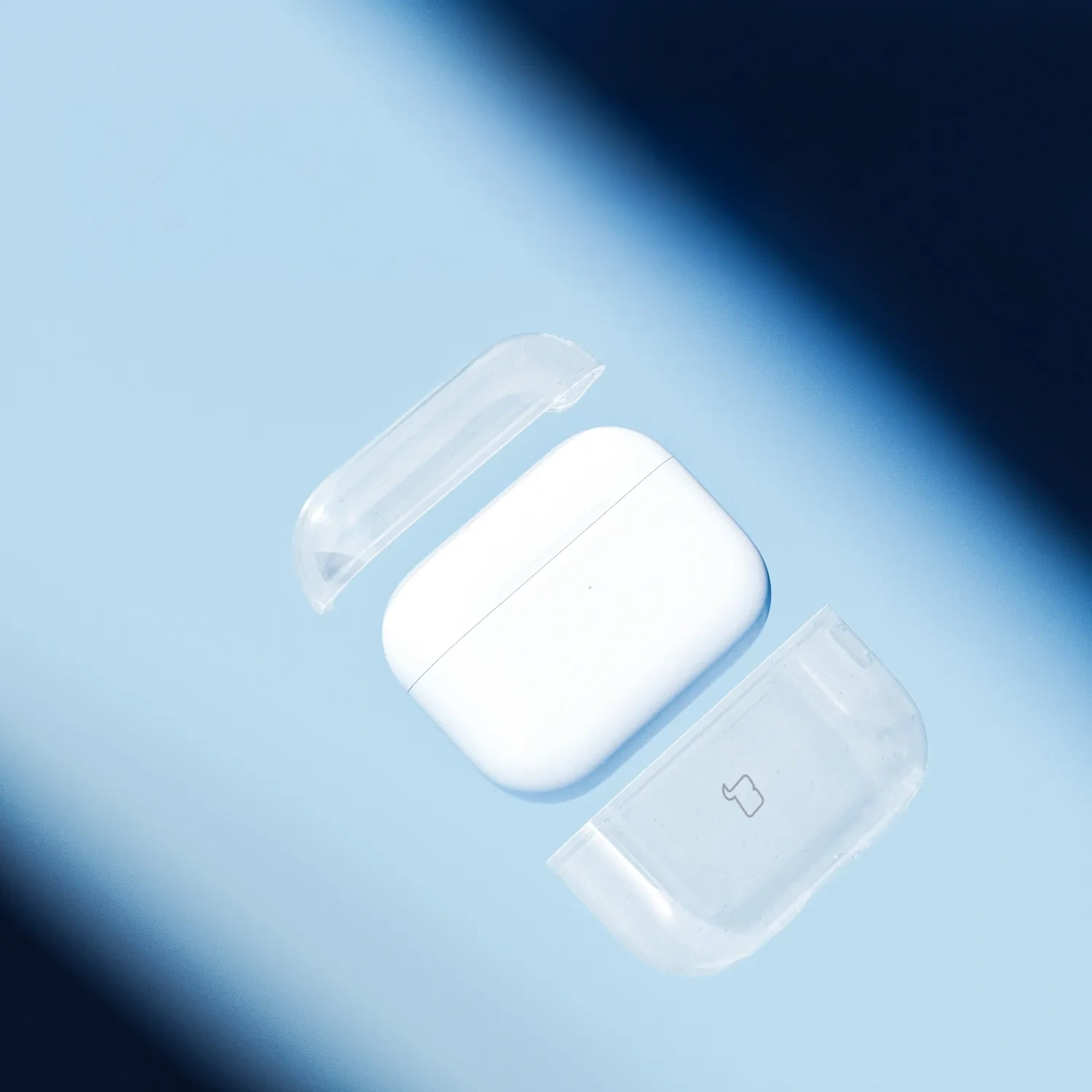 Kryt Bizon Case Headphone Clear Apple AirPods Pro 3 clear-glitter